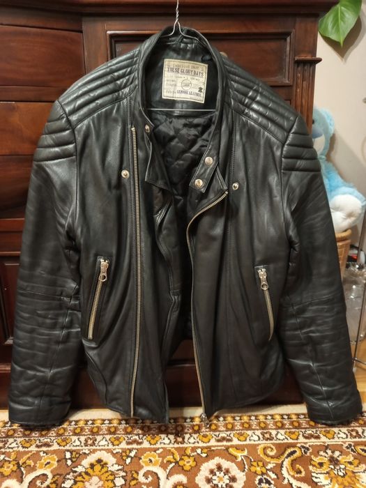 Kurtka skórzana męska