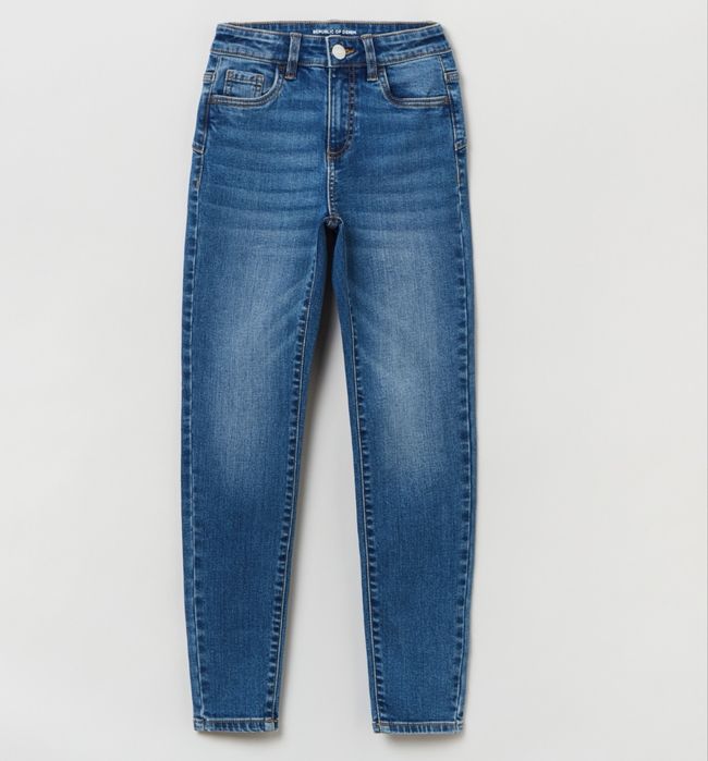 Підліткові джинси для дівчинки 146 см Сині