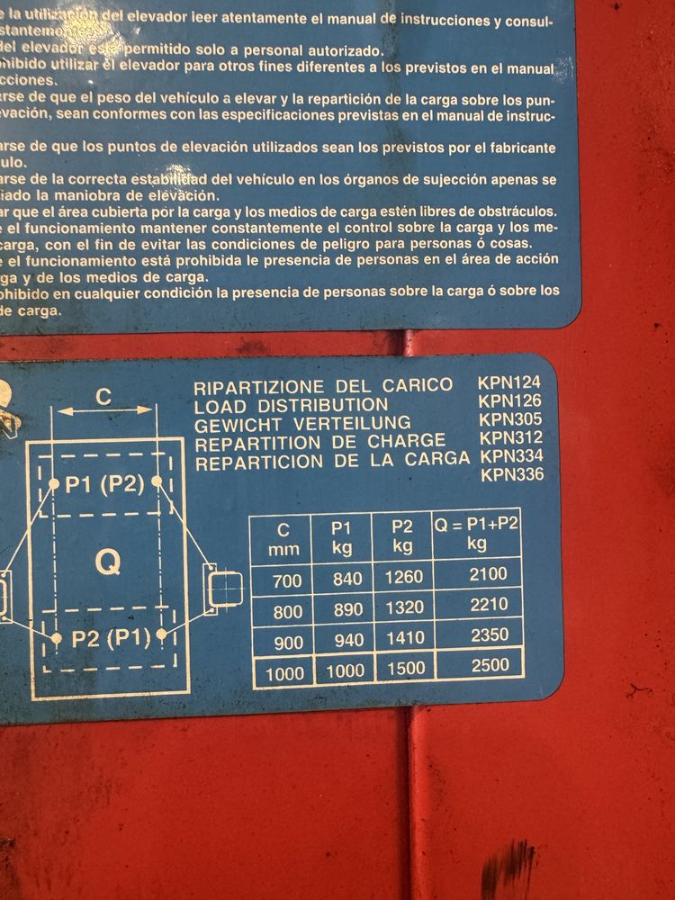 Elevadorer Auto Ragaglioli 3000kg