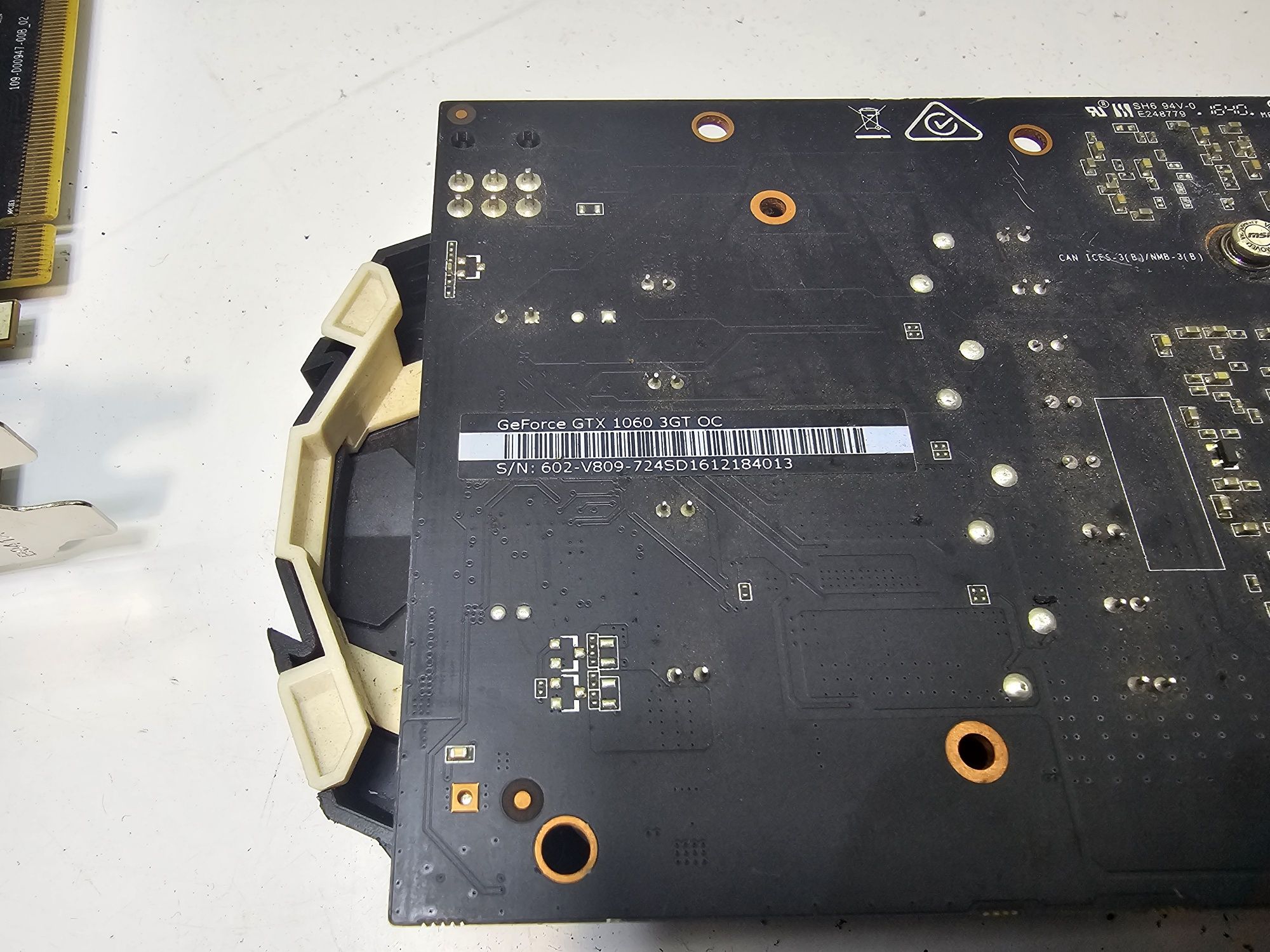 Відеокарта GeForce GTX 1060 3GT NVIDIA GTX1060TI 3GB 128BIT