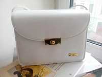 Сумка белая, портфель, сумочка, 24Х18, Gina Guilliani длинная ручка