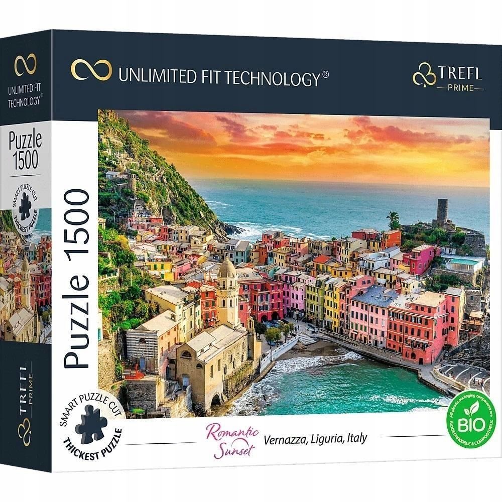 Puzzle 1500 Romantic Sunset: Vernazza Trefl, Trefl