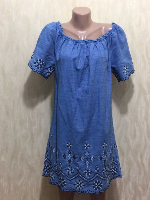 Джинсова сукня вишиванка tu , р.16(52)