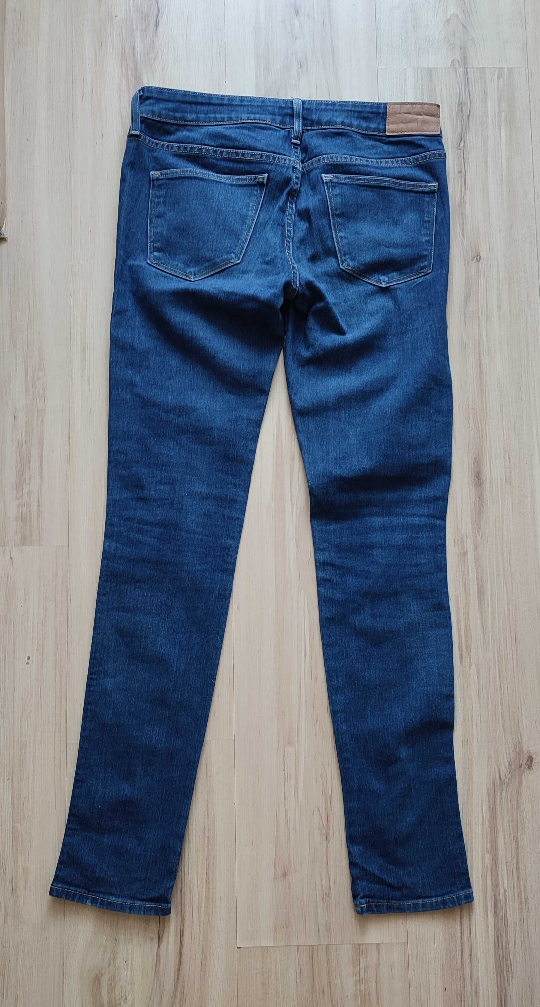 Dżinsy damskie skinny rurki H&M granatowe S