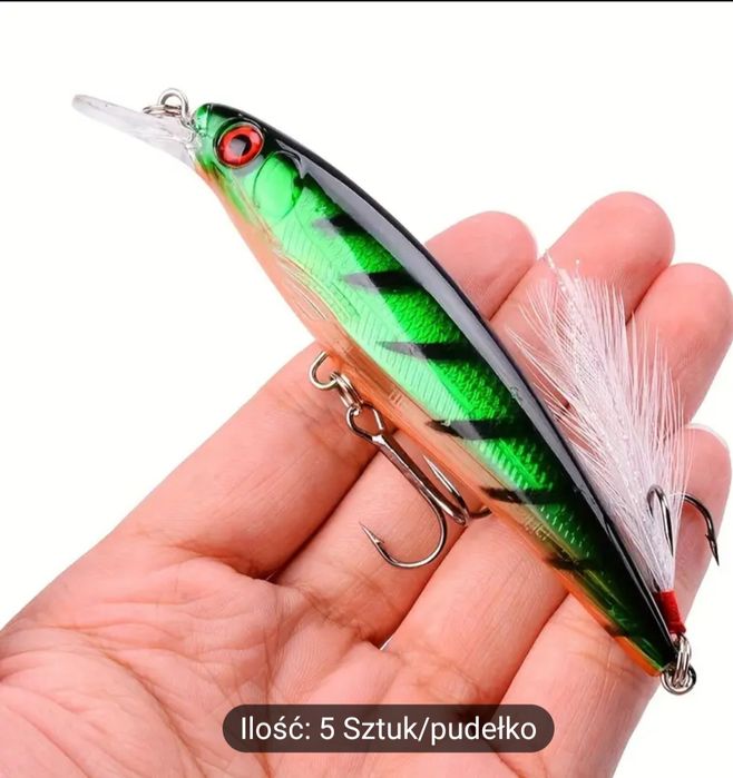 Wobler 11 cm Sandacz Szczupak 5 szt