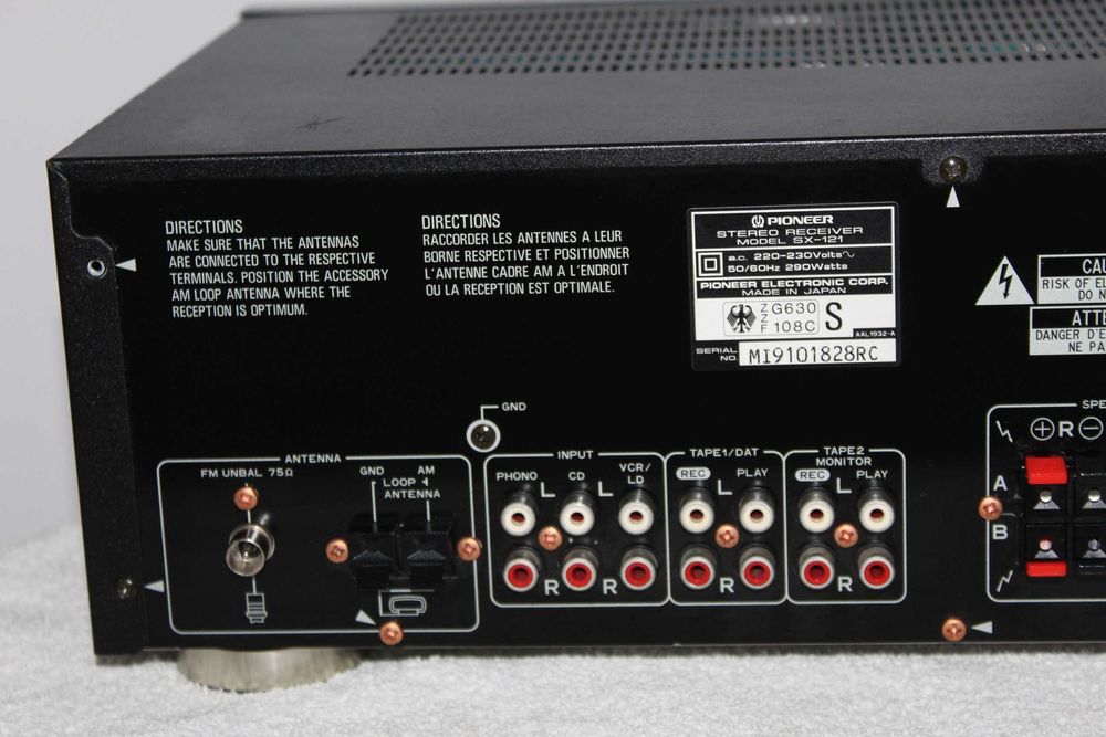 PIONEER SX-121 Amplituner wzmacniacz stereo hi-fi Wysyłka