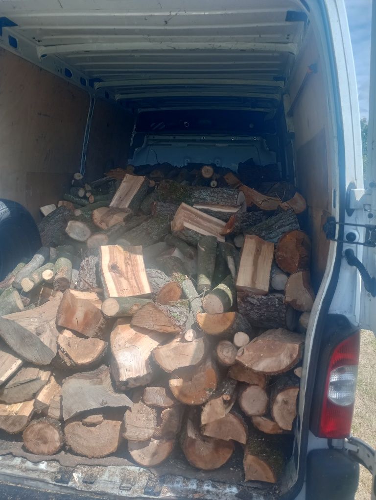 Drewno kominkowe  dąb transport w cenię udciwe metry