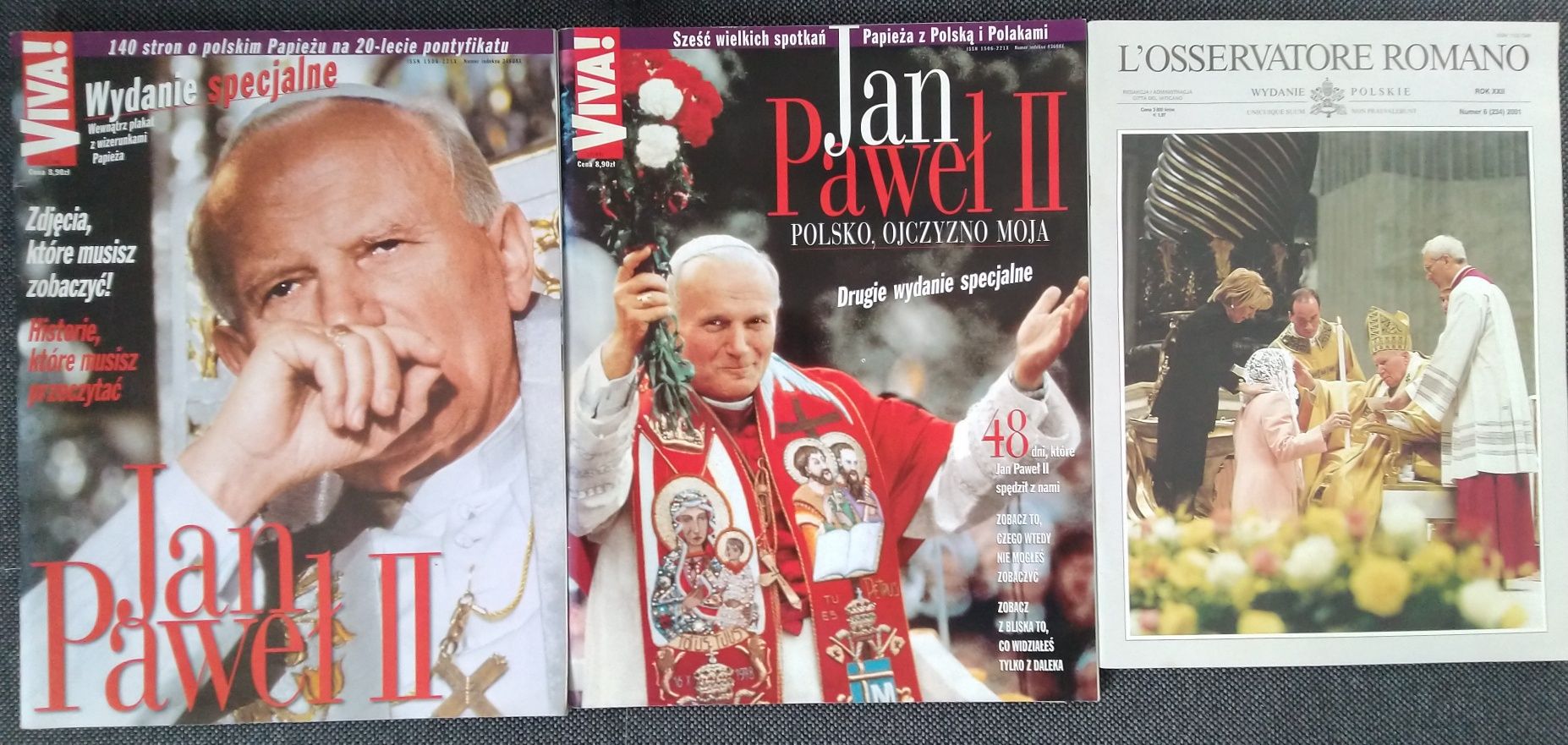 Jan Paweł II - czasopisma, wydania specjalne, tryptyk Rzymski