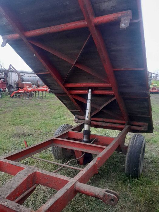 Przyczepa wywrotka 1 os 3 strony wywrot