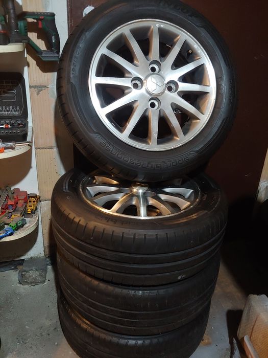 Koła 15 cali felgi Aluminiowe 4x114.3 opony lato mitsubishi kia nissan