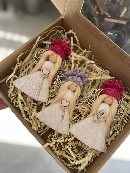 Dekoracje świąteczne Ozdoba choinkowa aniołek hand made