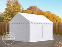 PROFINAMIOT, 3x4m Namiot ogrodowy, schowek, PVC biały, gratis wysyłka