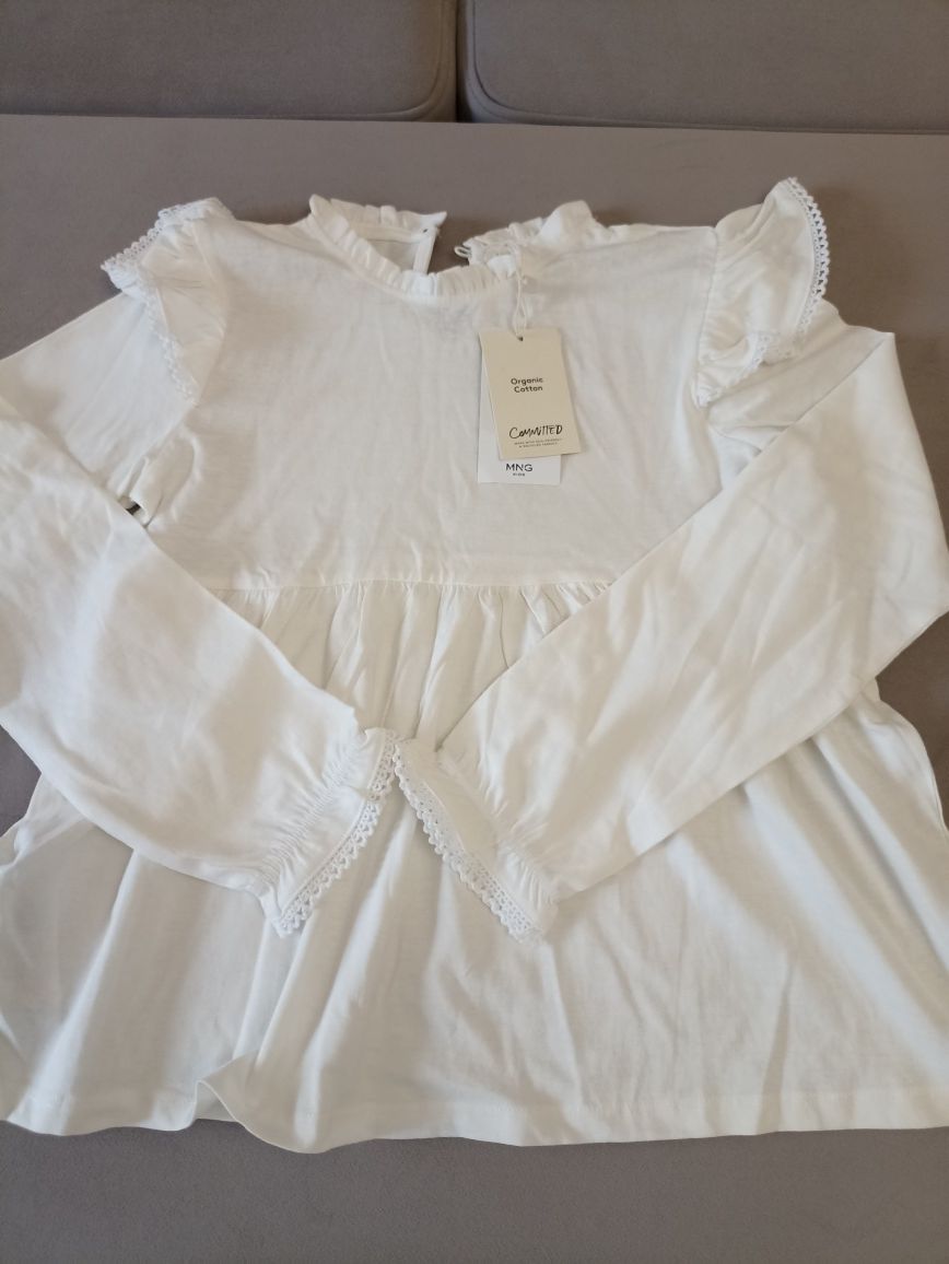 Новая блузка Mango 8-9 лет девочке, Манго в школу