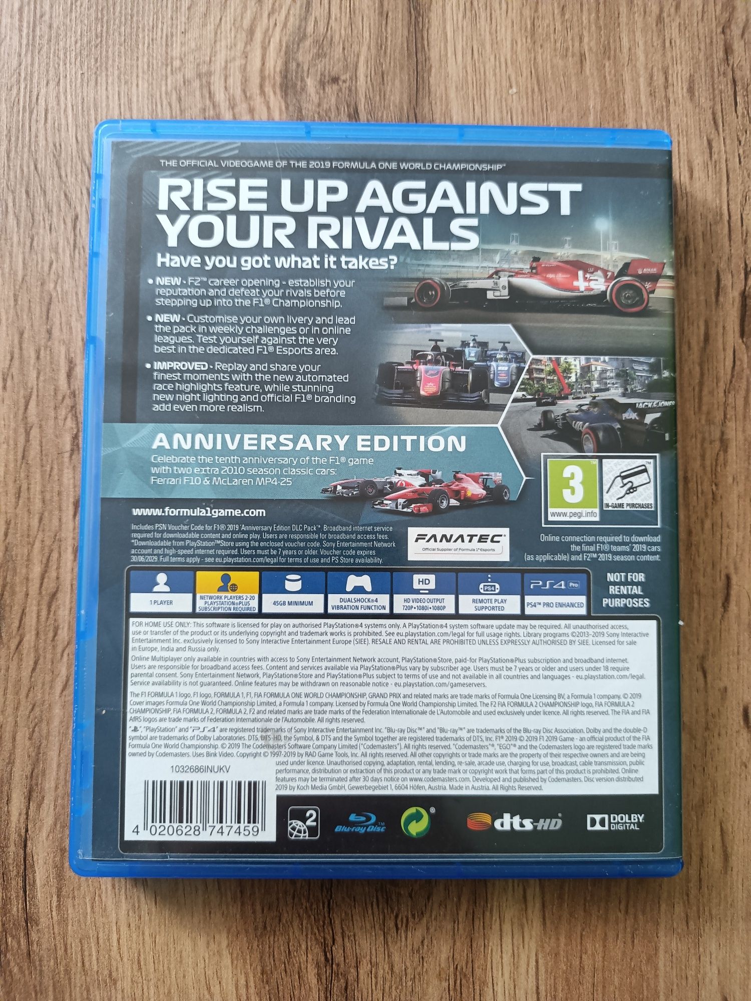 F1 2019 Anniversary Edition PS4 (PL)