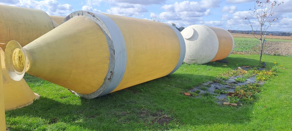 Silos 15m3 z tworzywa sztucznego, silos paszowy , BIN , Silos zbożowy