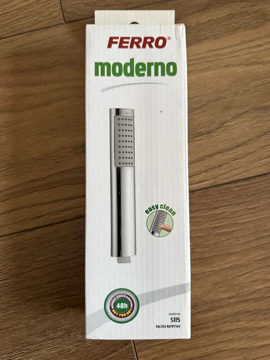 FERRO MODERNO Rączka prysznicowa 1-funkcyjna chrom S115