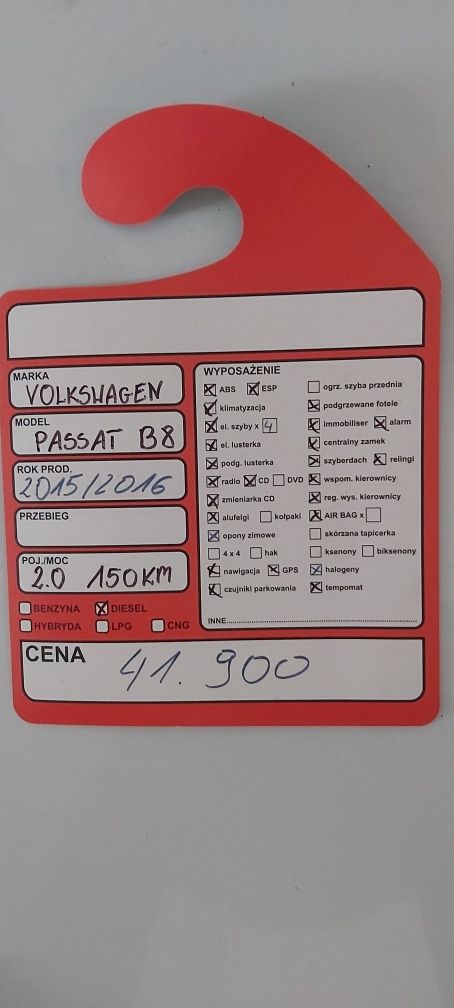 Volkswagen Passat B8 2.0 TDI 4MOTION 150KM