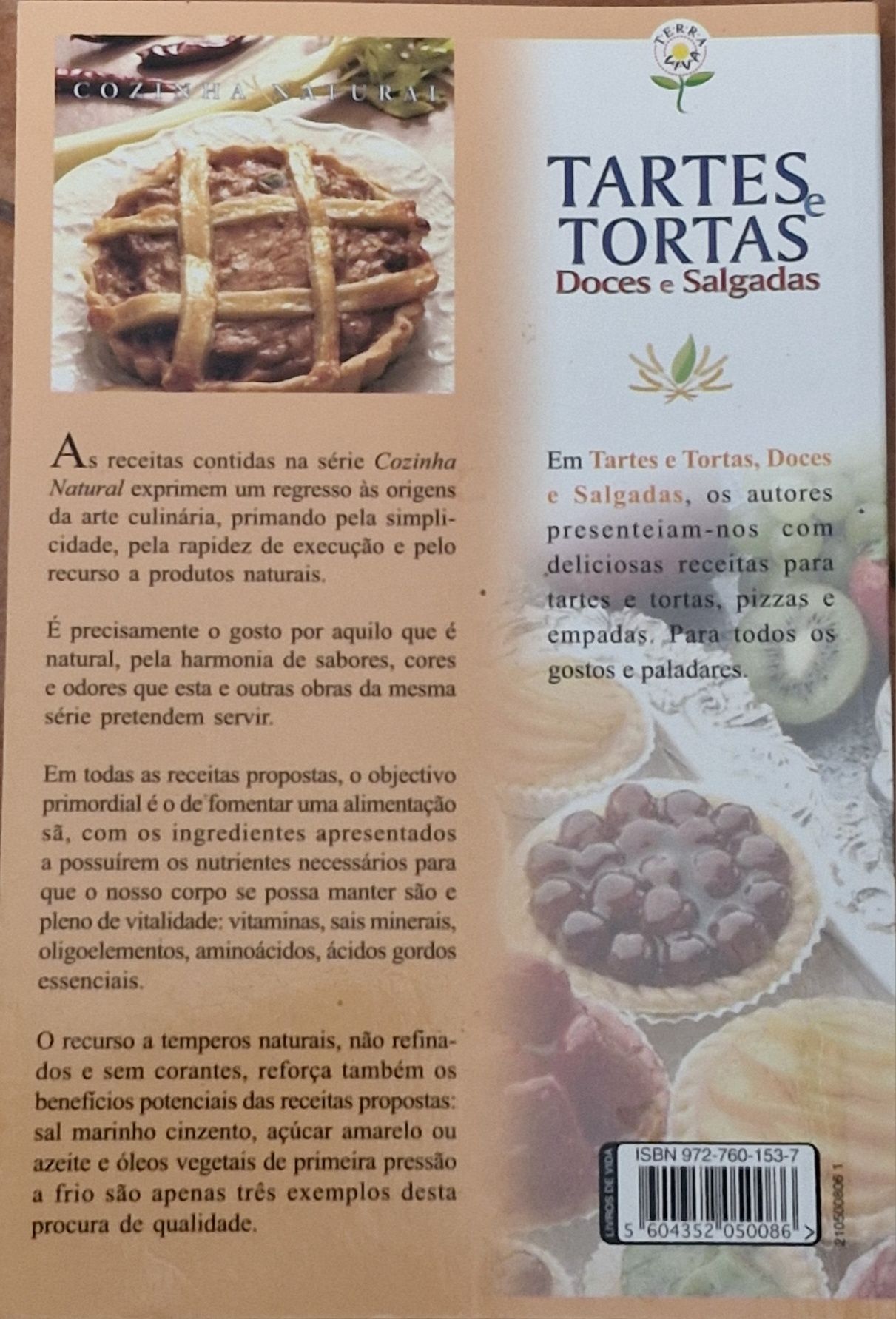 Livro tartes e tortas doces e salgadas
