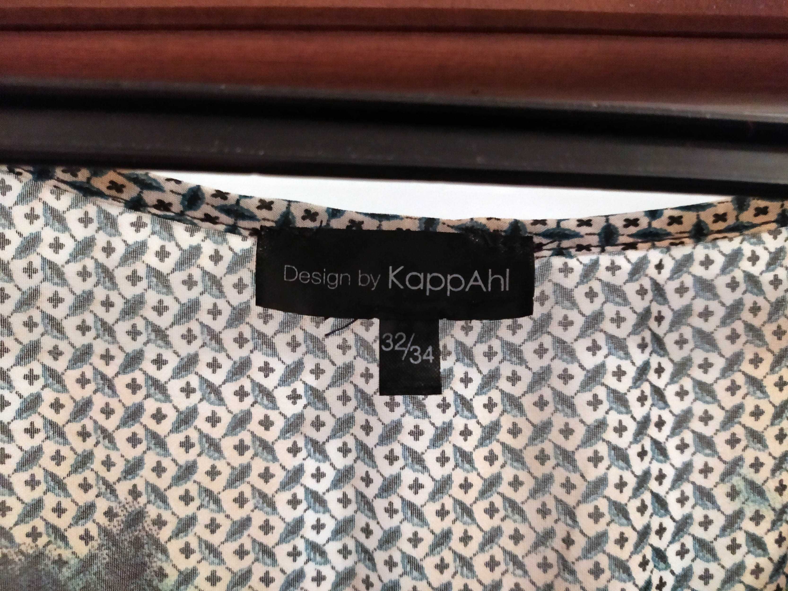 Piękna zwiewna bluzka Kappahl 32/34 szyfon dłuższy tył