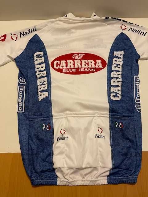 koszulka kolarska retro zawodowej grupy Carrera Nalini rozmiar 7-XL