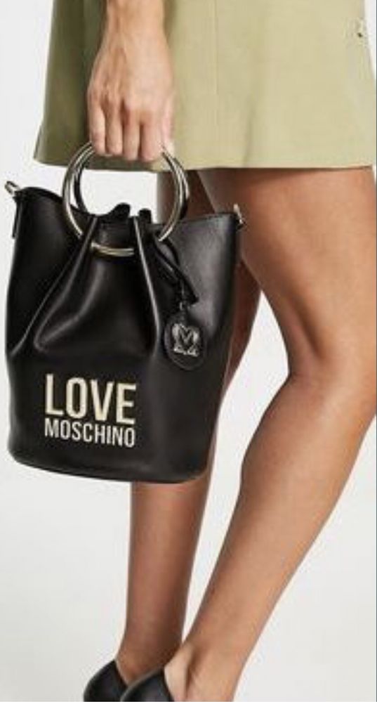 Mala/bolsa moschino preta original