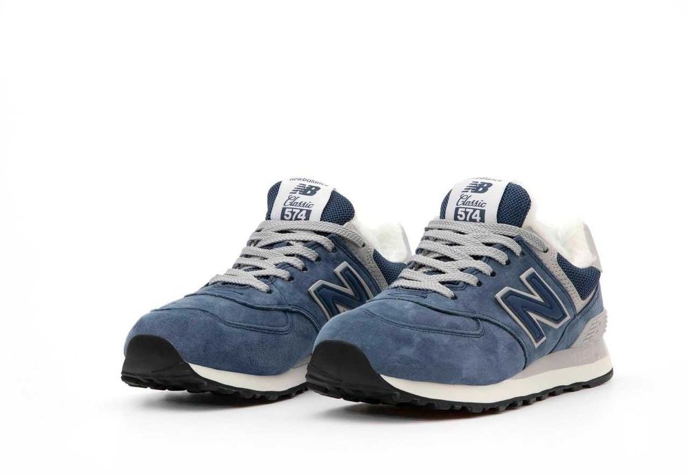 Зимові Чоловічі Кросівки New Balance 574 Хутро 40-45 (Без Предоплати)