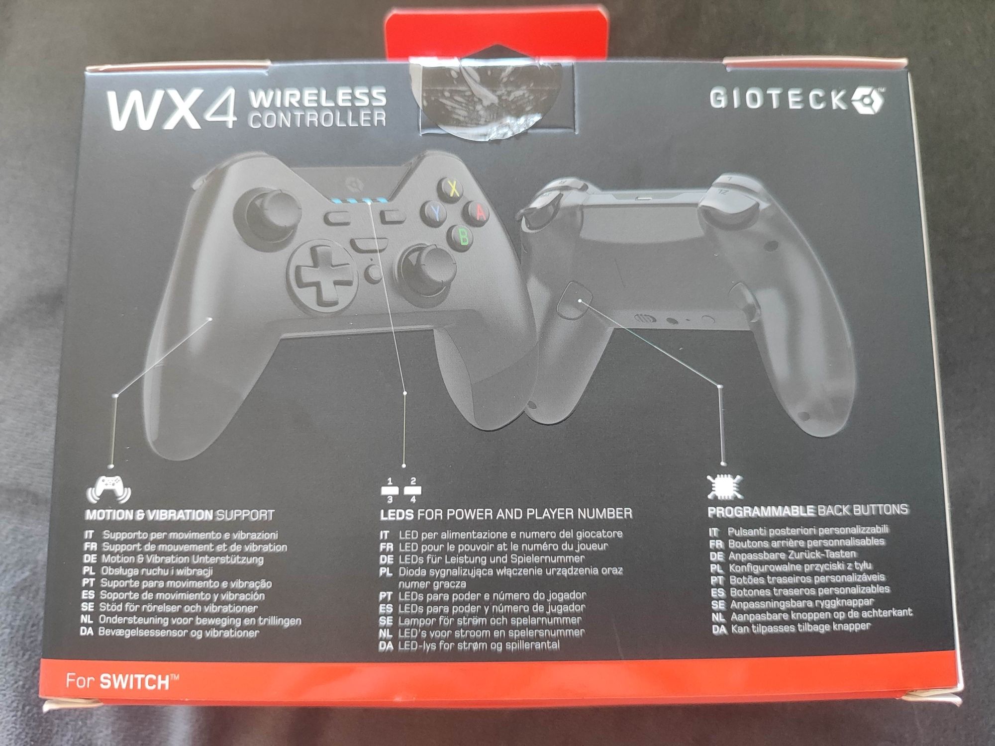 pad gioteck wx4 wireless do nintendo switch bezprzewodowy czarny
