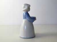 porcelanowy świecznik figurka dziewczyna
