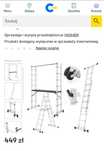 Rusztowanie aluminiowe z podestem/ drabina 8 stopni