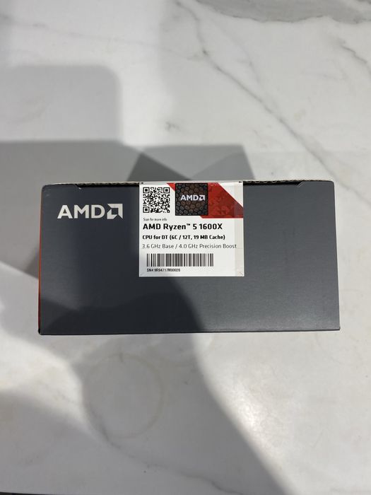 Процесор Ryzen 5 1600X 3,6 ГГц