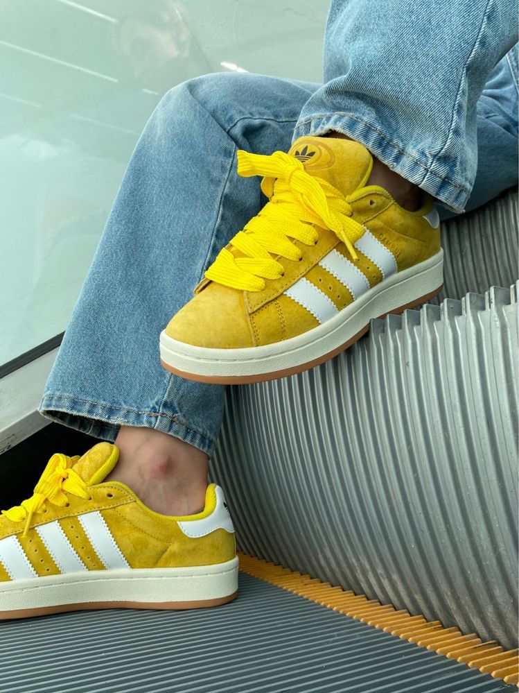 ТОП‼️ Жіночі кросівки адідас кампус жовті Adidas campus 00s кампуси
