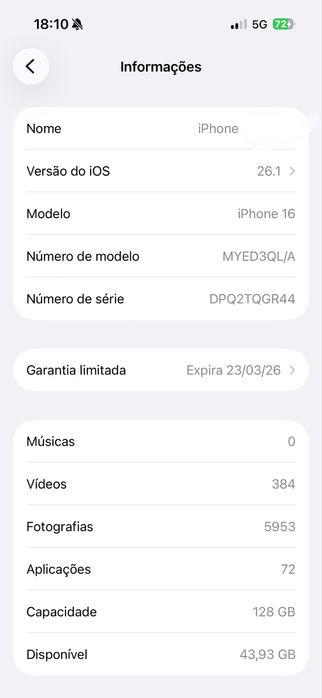 Iphone 16 128gb teal / verde agua
