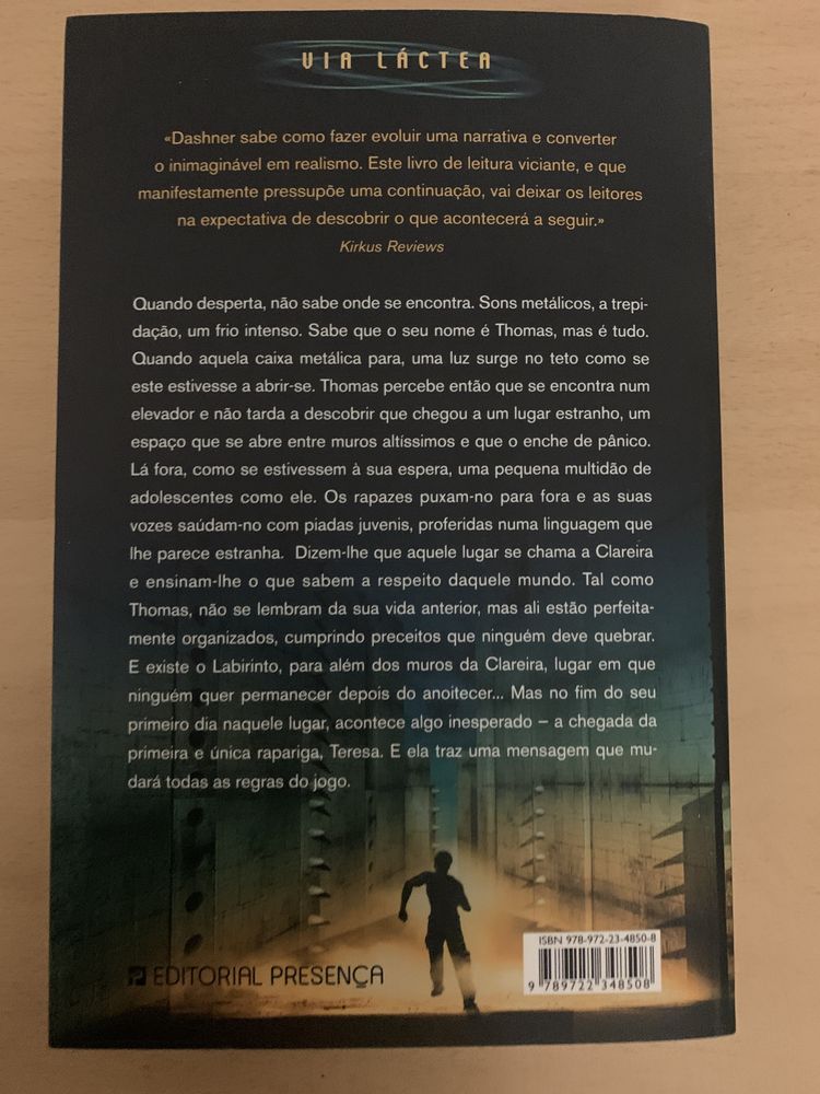 Livro Maze Runner Português