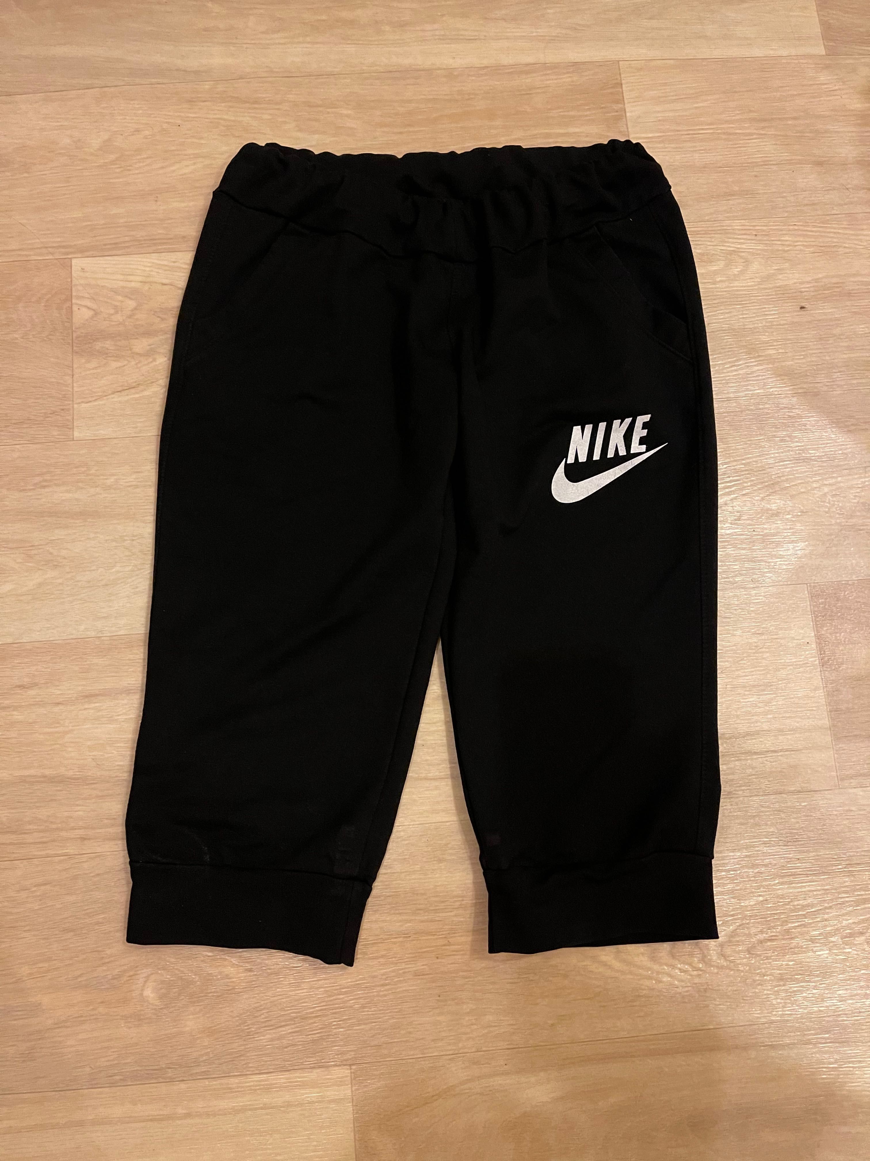 Длинные широкие черные спортивные шорты Nike для дома, штаны