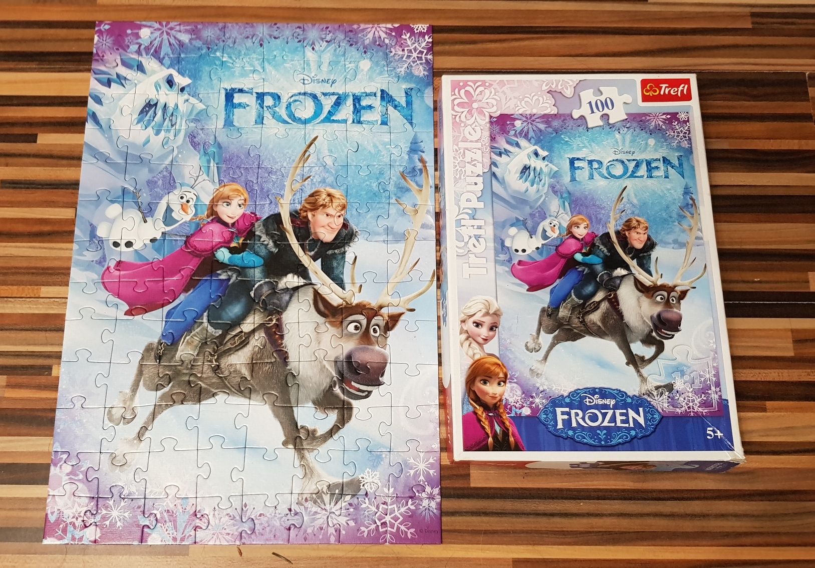 Puzzle Anna i Elsa, Kraina Lodu, Frozen 100 szt.