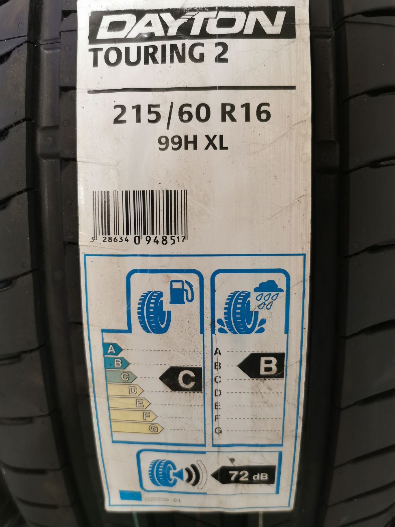 SUPER OKAZJA Komplet opon 215/60R16 99H Dayton Touring 2 z 2017r.