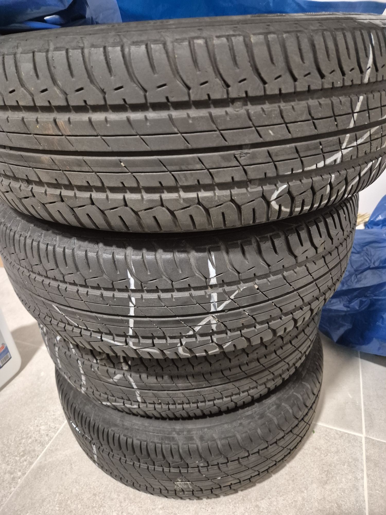 Alufelgi białe felgi nissan micra k12 15 opony letnie 175/65/15