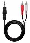 Cabo audio 2 RCA macho/macho 1,5mm de 0,80 cm