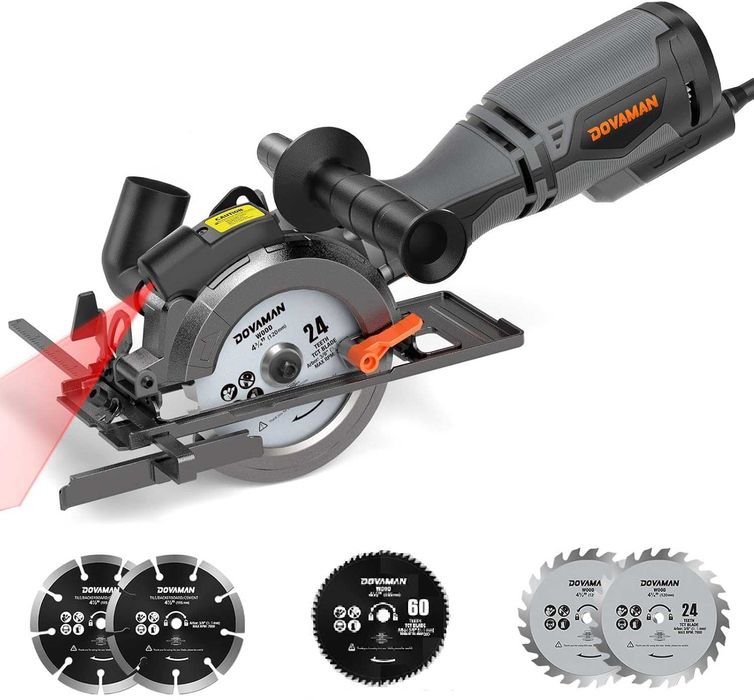 Pilarka tarczowa Ręczna piła tarczowa Laser 115mm 710W- DOVAMAN MCS01A