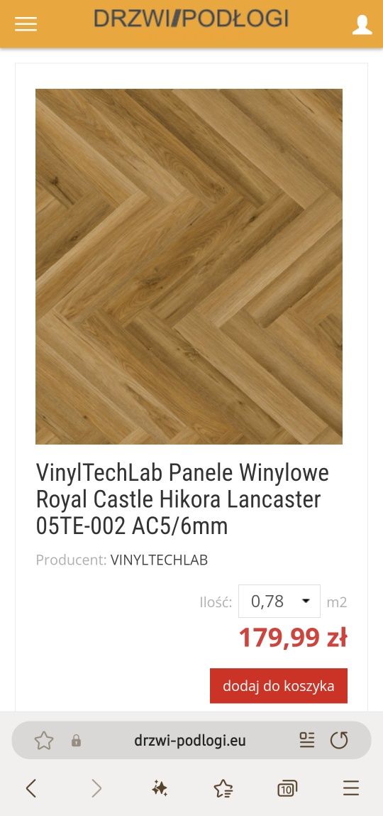 Panele winylowe VINYLTECHLAB Lancaster Hickory Royal Castle 58m2