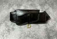 Винтажная поясная сумка барсетка Christian Dior saddle Belt