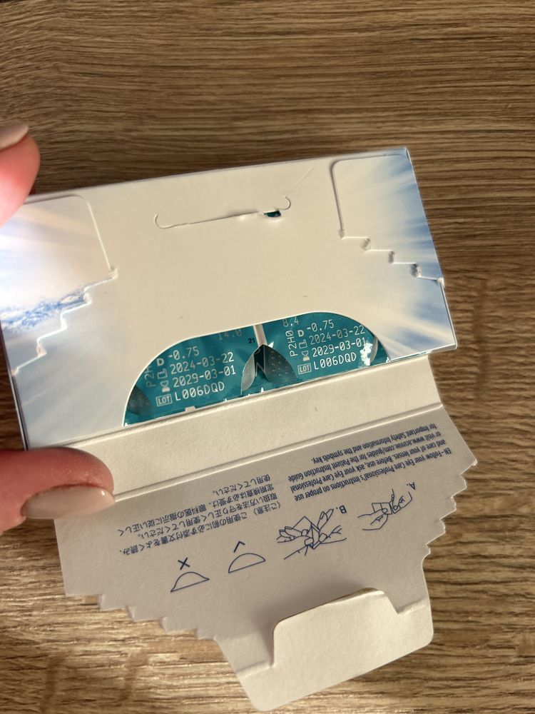 Soczewki Acuvue oasys -0.75 krzywizna 8.4