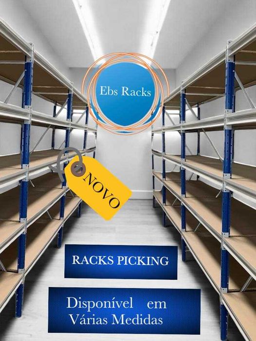 Estantes Picking são ideais para organização espaços (garagens)