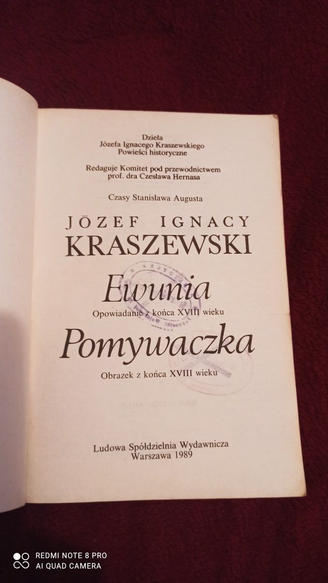 Książka Ewunia. Pomywaczka- J. I. Kraszewski