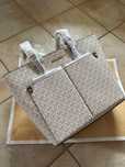 Torebka Michael Kors Shopper Jet Set Medium z Logo Beżowa