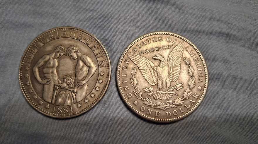 USA one dolar 1881 AKT WYPUKŁY