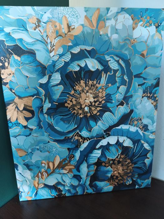 Obraz kwiaty, farba olejna