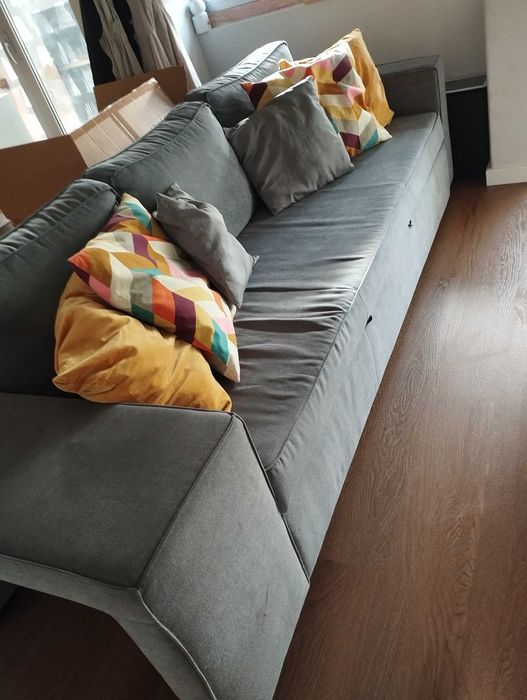 Sofá Cama Antracite Hardy Gato Preto