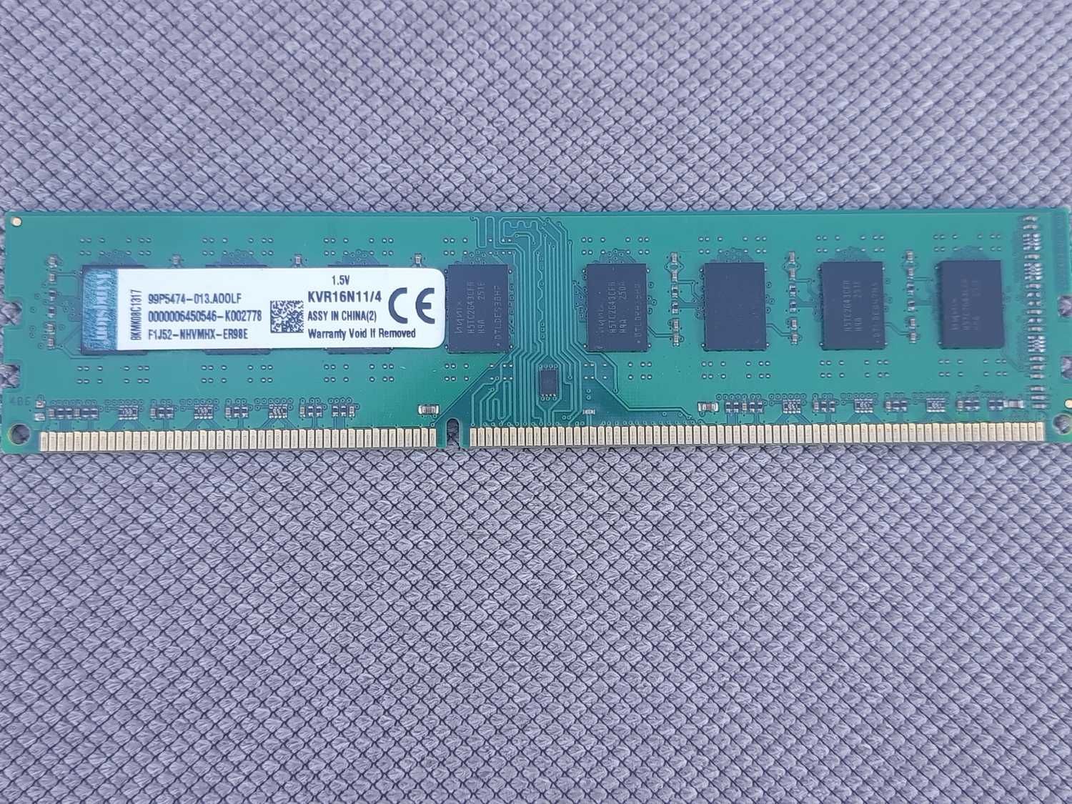 Планка памяти KVR16N11/4/DDR3-1600MGz – 4GB.- для ПК/AM3/AM3+/RAM
