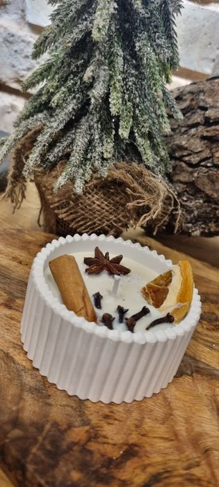 Świeca handmade o zapachu Grzanego wina